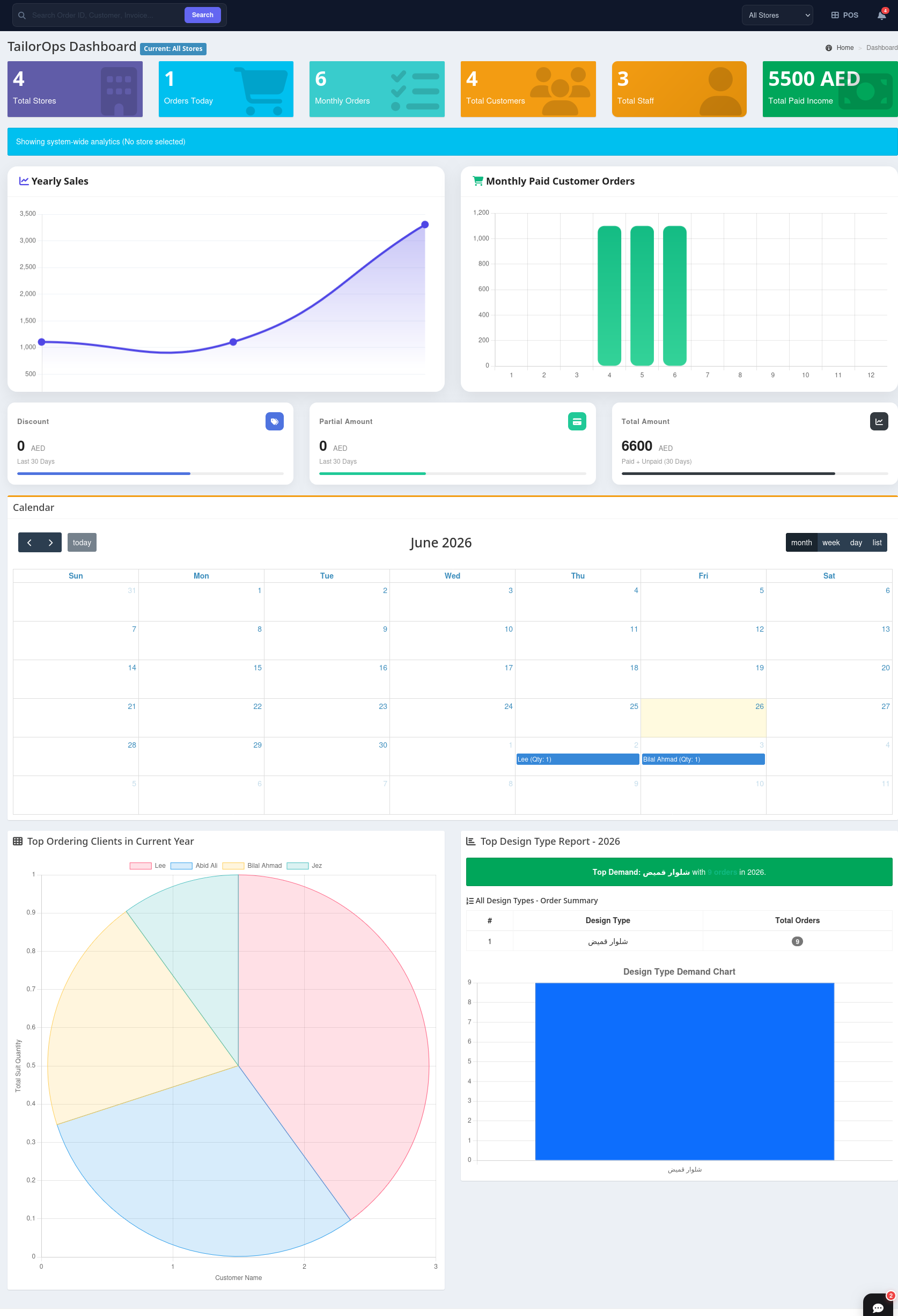 TailorOps Dashboard